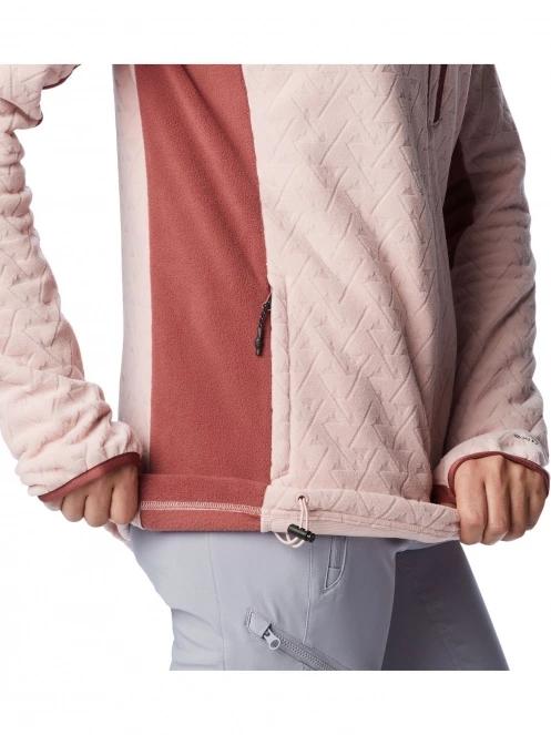 Columbia Titan Pass 3.0 Full Zip Fleece női polár pulóver rózsaszín színben 8