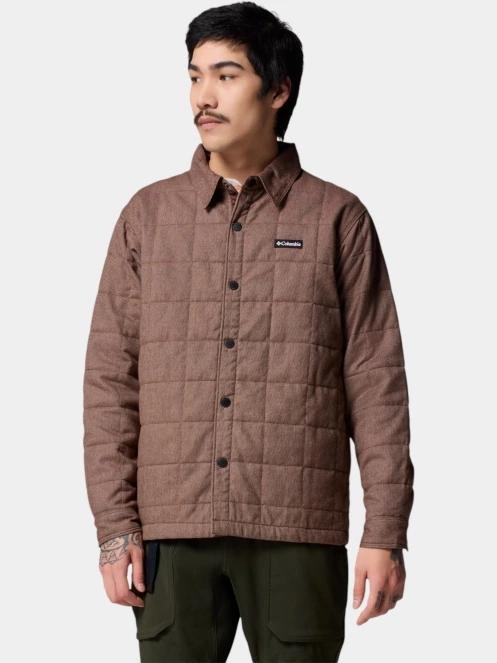Columbia Landroamer Quilted Shirt Jacket férfi átmeneti kabát barna színben 2