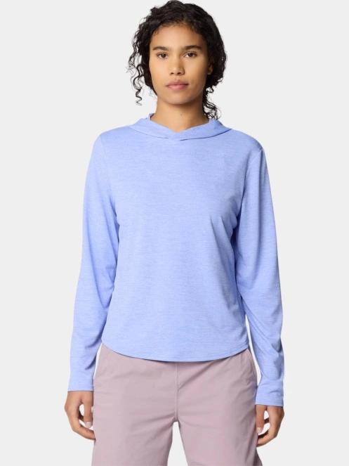 Mountain Hardwear Sunblocker Long Sleeve Hoody női hosszú ujjú sport póló lila színben 2