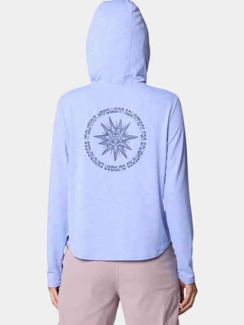 Mountain Hardwear Sunblocker Long Sleeve Hoody női hosszú ujjú sport póló lila színben 4