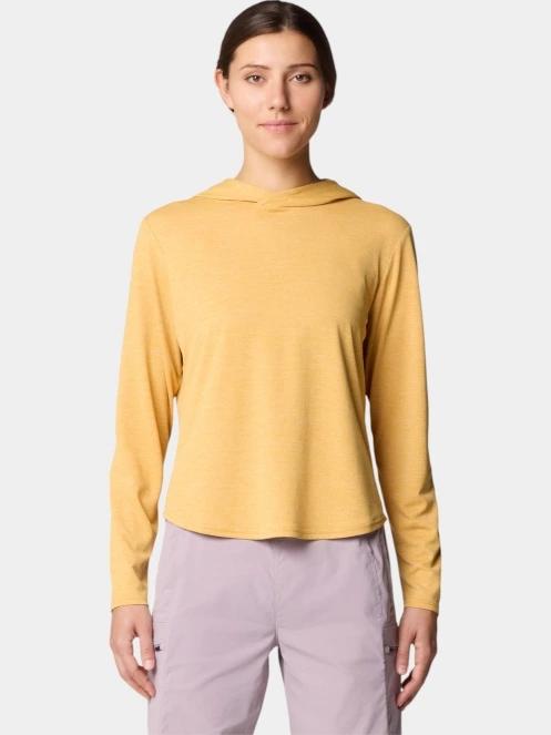 Mountain Hardwear Sunblocker Long Sleeve Hoody női hosszú ujjú sport póló sárga színben 2