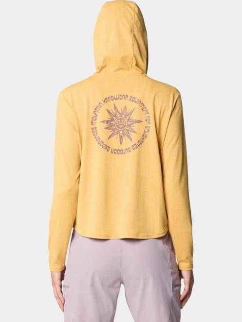 Mountain Hardwear Sunblocker Long Sleeve Hoody női hosszú ujjú sport póló sárga színben 4