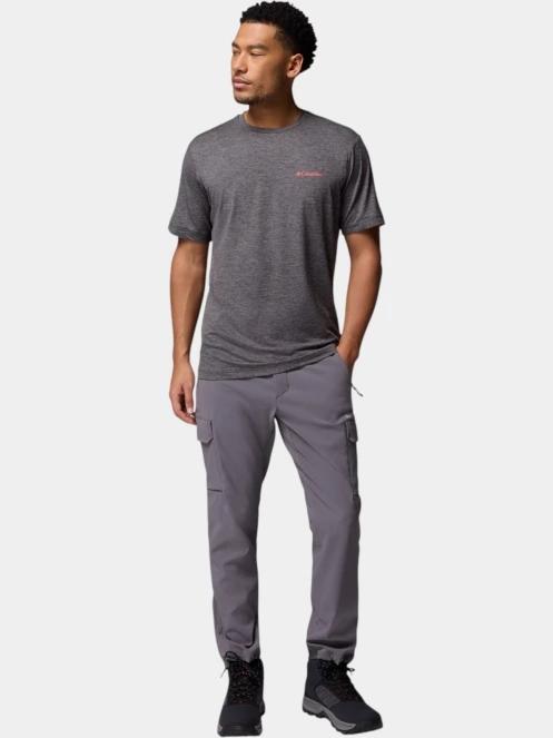 Columbia Kwick Hike Back Graphic Short Sleeve Tee férfi rövid ujjú sport póló fekete színben 5