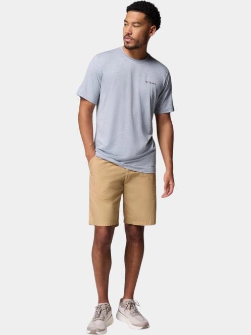 Columbia Kwick Hike Back Graphic Short Sleeve Tee férfi rövid ujjú sport póló szürke színben 5