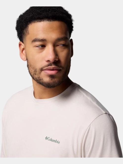 Columbia Kwick Hike Back Graphic Short Sleeve Tee férfi rövid ujjú sport póló homok színben 6
