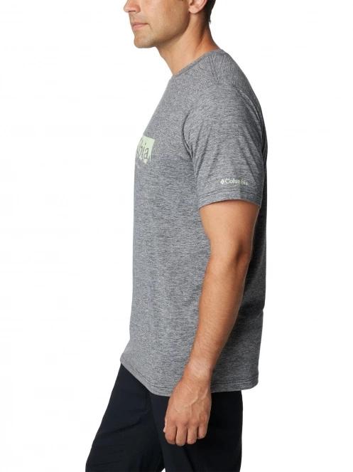 Columbia Kwick Hike Graphic Short Sleeve Tee férfi rövid ujjú sport póló fekete színben 3