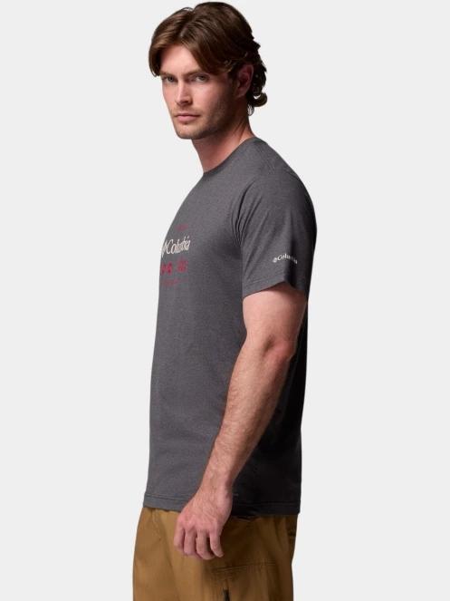 Columbia Kwick Hike Graphic Short Sleeve Tee férfi rövid ujjú sport póló fekete színben 3