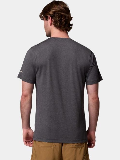Columbia Kwick Hike Graphic Short Sleeve Tee férfi rövid ujjú sport póló fekete színben 4