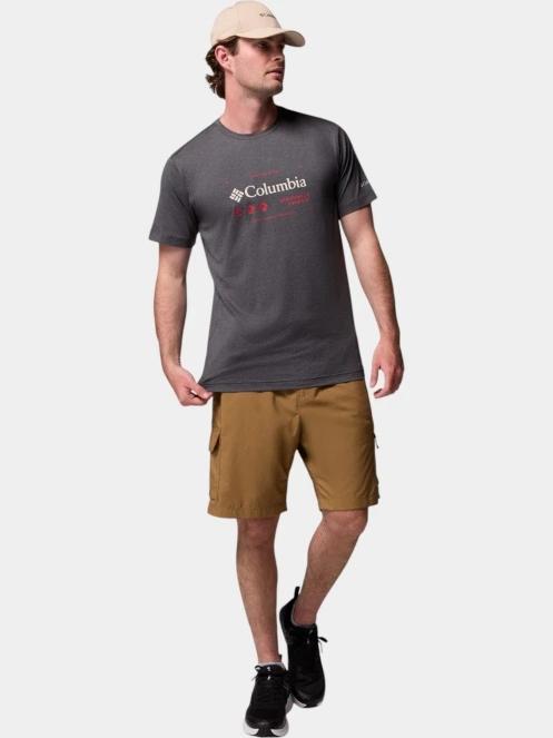 Columbia Kwick Hike Graphic Short Sleeve Tee férfi rövid ujjú sport póló fekete színben 5