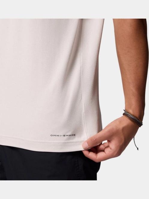 Columbia Kwick Hike Graphic Short Sleeve Tee férfi rövid ujjú sport póló homok színben 7