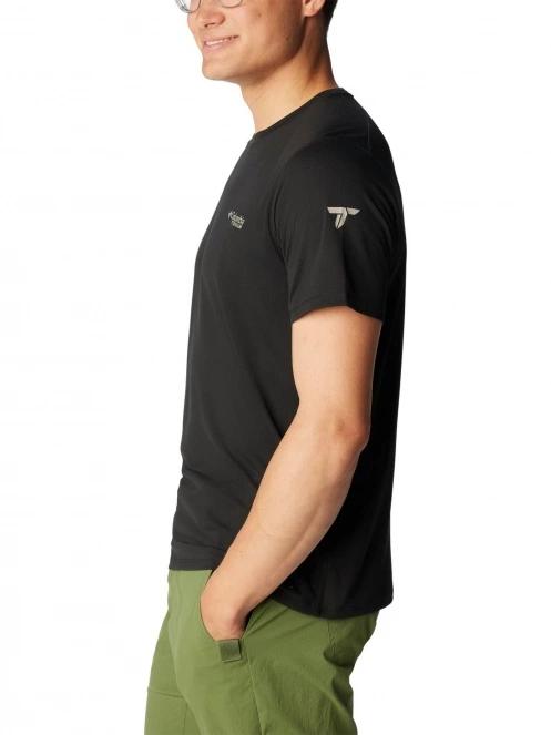 Columbia Summit Valley Short Sleeve Crew férfi rövid ujjú sport póló fekete színben 3