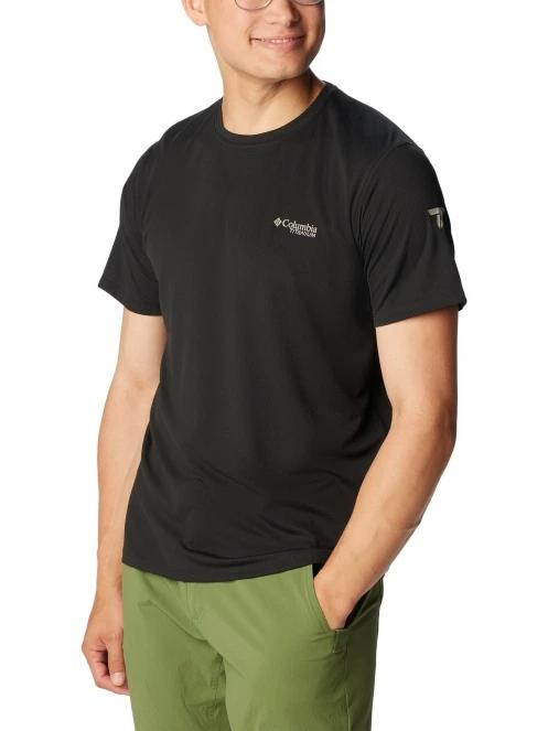 Columbia Summit Valley Short Sleeve Crew férfi rövid ujjú sport póló fekete színben 5