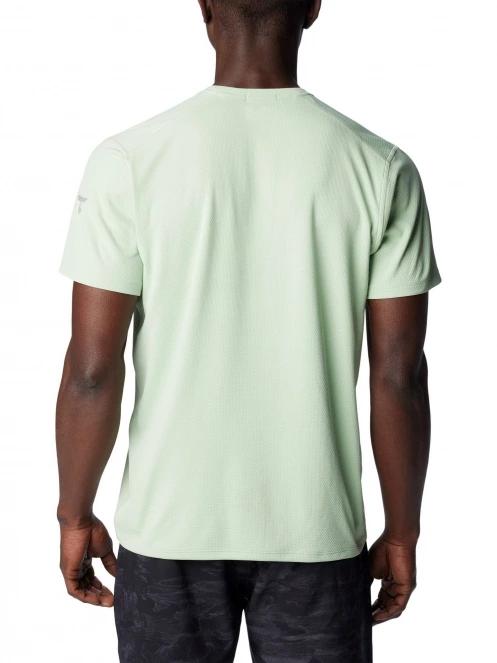 Columbia Summit Valley Short Sleeve Crew férfi rövid ujjú sport póló zöld színben 4
