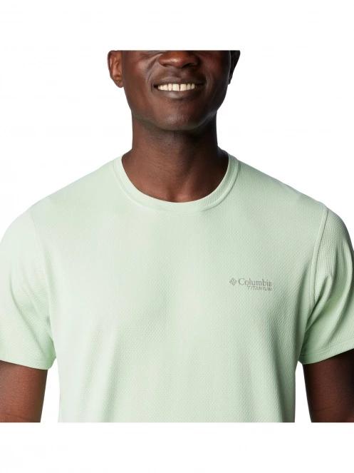 Columbia Summit Valley Short Sleeve Crew férfi rövid ujjú sport póló zöld színben 6