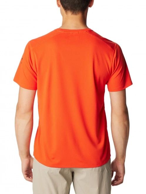 Columbia Summit Valley Short Sleeve Crew férfi rövid ujjú sport póló piros színben 4