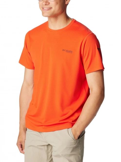 Columbia Summit Valley Short Sleeve Crew férfi rövid ujjú sport póló piros színben 5