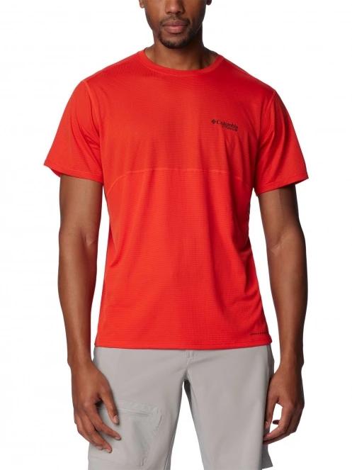 Columbia Cirque River Short Sleeve Crew férfi rövid ujjú sport póló piros színben 2