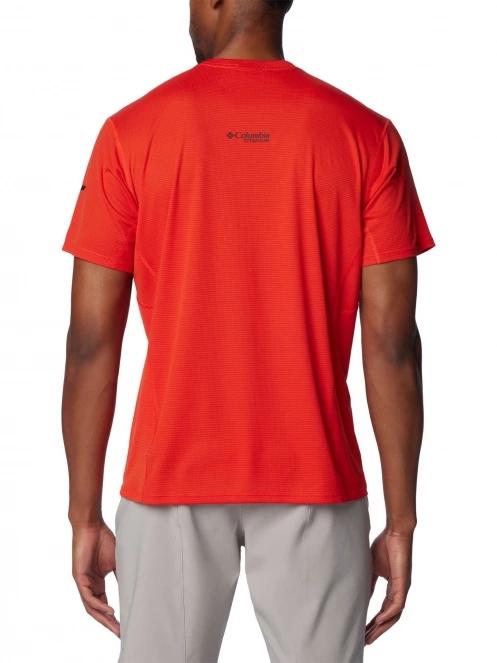 Columbia Cirque River Short Sleeve Crew férfi rövid ujjú sport póló piros színben 4