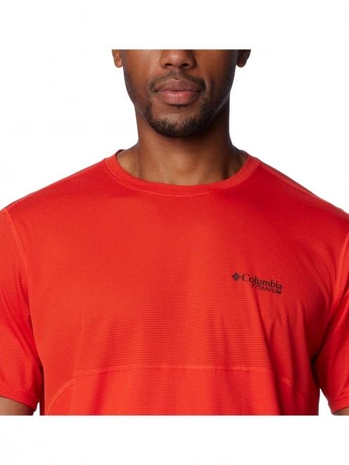 Columbia Cirque River Short Sleeve Crew férfi rövid ujjú sport póló piros színben 5