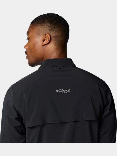 Columbia Summit Valley Woven Long Sleeve Shirt férfi túraing fekete színben 7