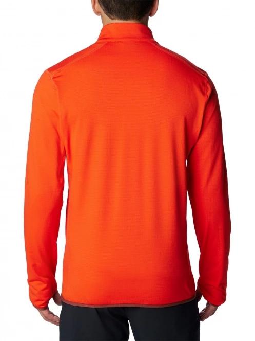 Columbia Triple Canyon Grid Fleece Full Zip férfi polár pulóver narancssárga színben 4