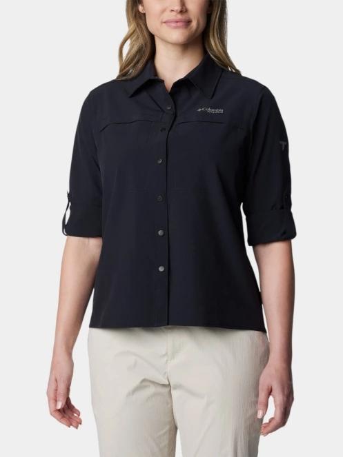 Columbia Summit Valley Woven Long Sleeve Shirt női hosszú ujjú túraing fekete színben 5