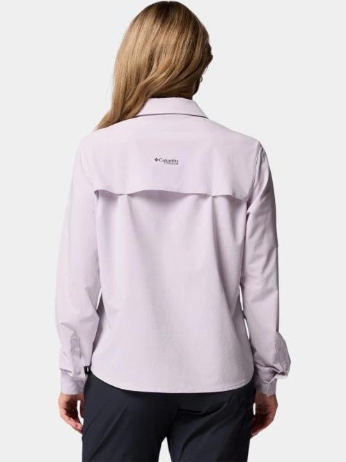 Columbia Summit Valley Woven Long Sleeve Shirt női hosszú ujjú túraing lila színben 4