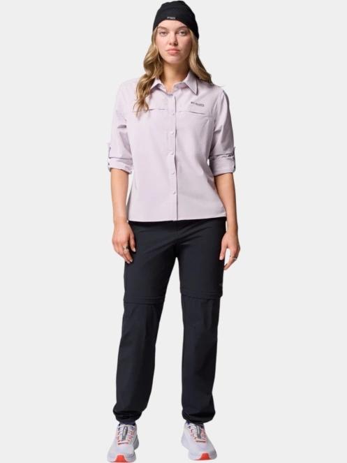 Columbia Summit Valley Woven Long Sleeve Shirt női hosszú ujjú túraing lila színben 6