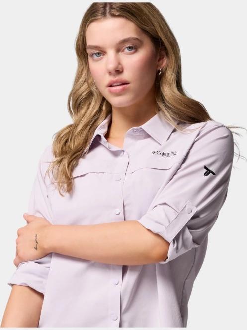 Columbia Summit Valley Woven Long Sleeve Shirt női hosszú ujjú túraing lila színben 8