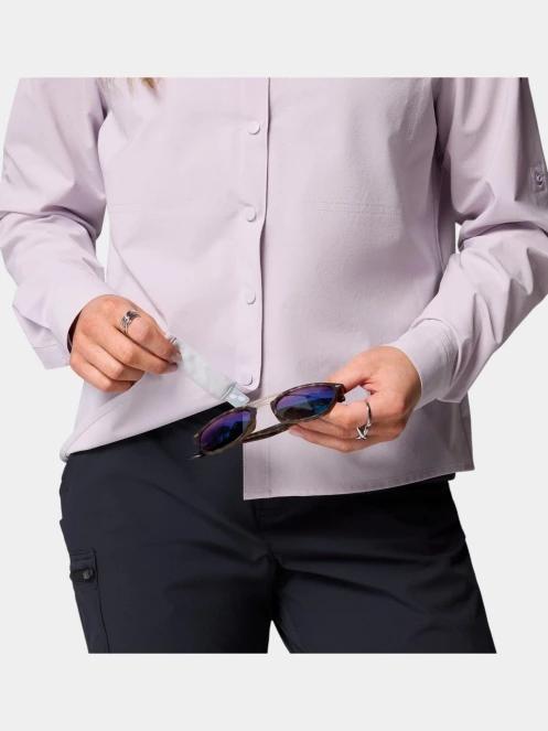 Columbia Summit Valley Woven Long Sleeve Shirt női hosszú ujjú túraing lila színben 9