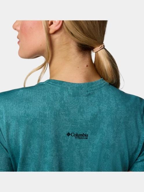 Columbia Bluebird Canyon Short Sleeve Crew női rövid ujjú sport póló zöld színben 6