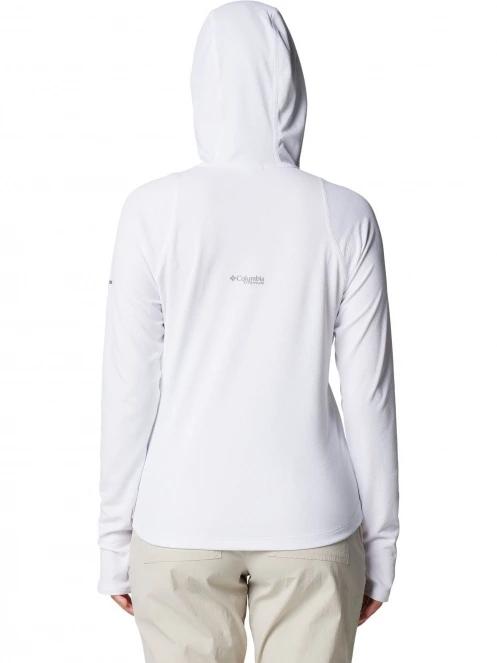 Columbia Summit Valley Hoodie női hosszú ujjú sport póló fehér színben 4