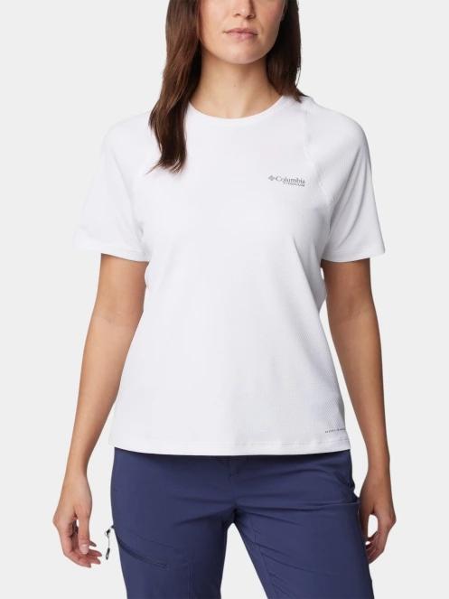 Columbia Summit Valley Short Sleeve Crew női rövid ujjú sport póló fehér színben 2
