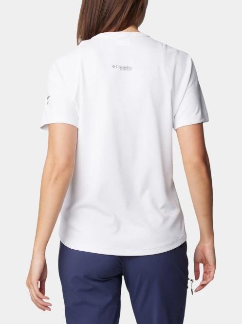 Columbia Summit Valley Short Sleeve Crew női rövid ujjú sport póló fehér színben 4