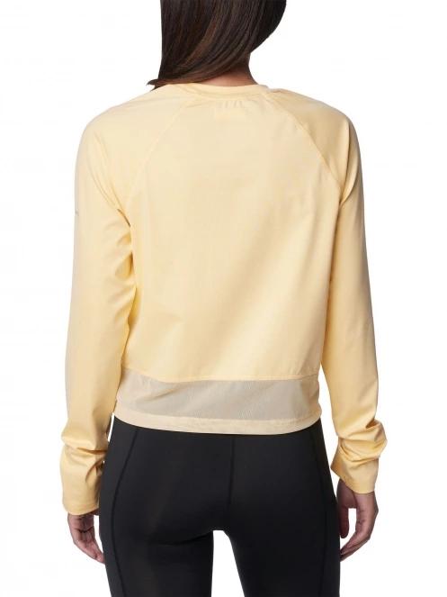 Columbia Boundless Trek Active Long Sleeve Shirt női hosszú ujjú póló sárga színben 4