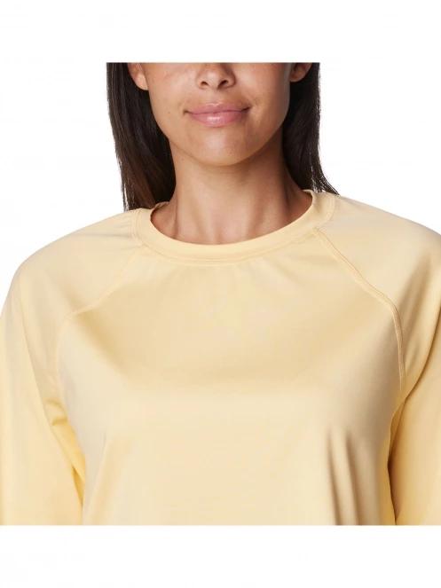Columbia Boundless Trek Active Long Sleeve Shirt női hosszú ujjú póló sárga színben 6