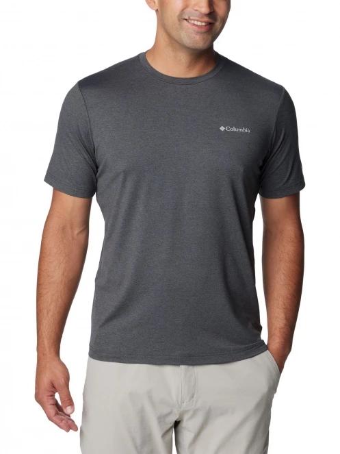 Columbia Tech Trail Crew Neck II férfi rövid ujjú sport póló szürke színben 2