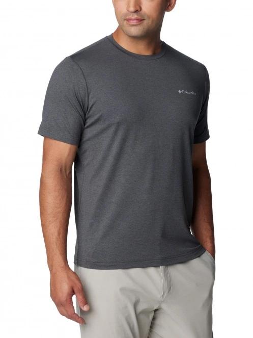 Columbia Tech Trail Crew Neck II férfi rövid ujjú sport póló szürke színben 5
