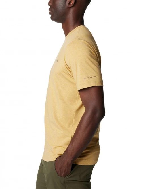 Columbia Tech Trail Crew Neck II férfi rövid ujjú sport póló sárga színben 3