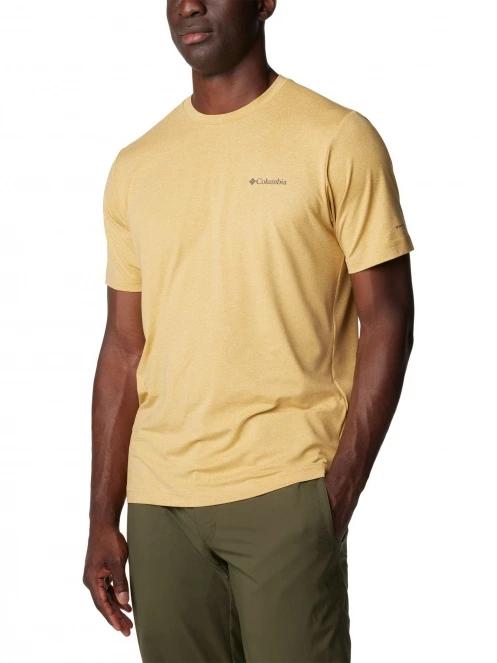 Columbia Tech Trail Crew Neck II férfi rövid ujjú sport póló sárga színben 5