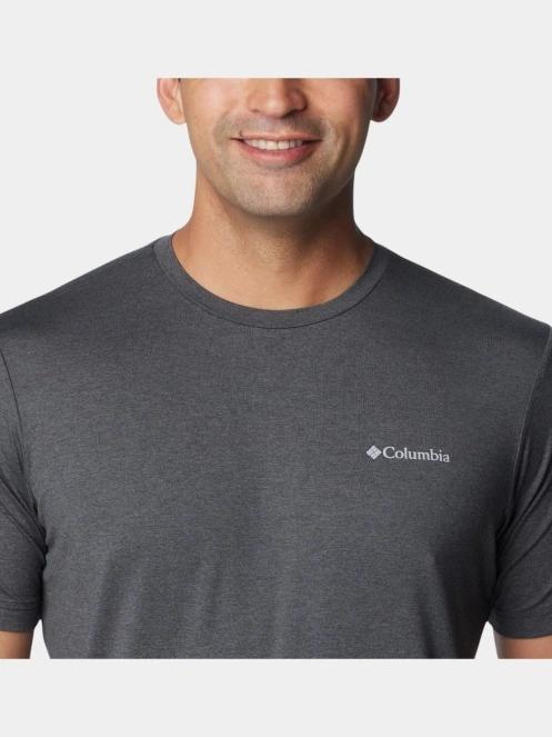 Columbia Tech Trail Crew Neck II férfi rövid ujjú sport póló szürke színben 6
