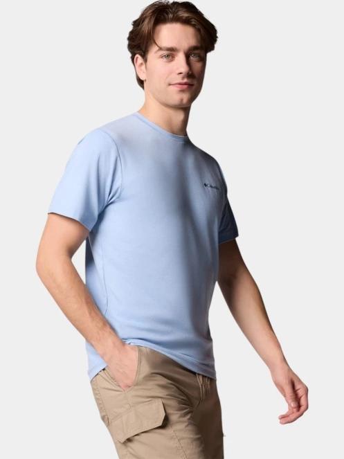 Columbia Tech Trail Crew Neck II férfi rövid ujjú sport póló kék színben 5