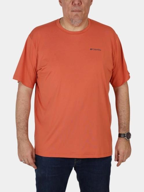 Columbia Tech Trail Crew Neck II férfi rövid ujjú sport póló piros színben 2