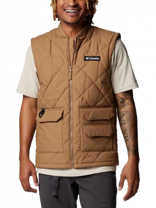 Columbia Rad Padded Vest férfi mellény barna színben 2