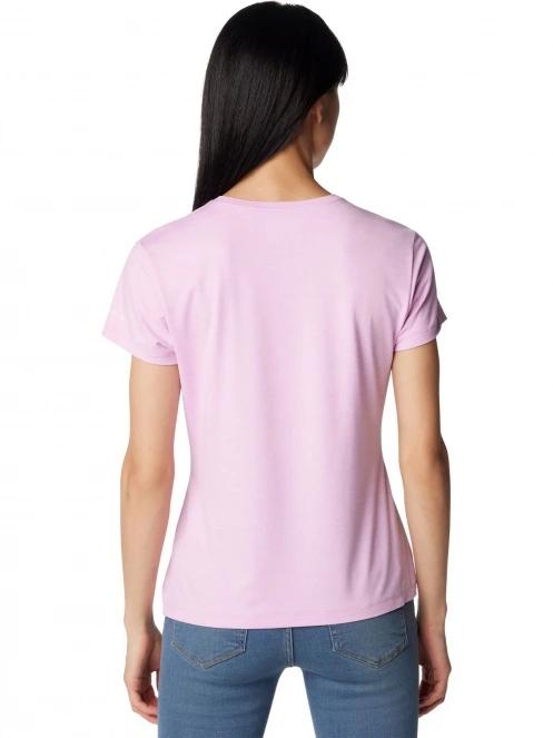Columbia Sloan Ridge Graphic Short Sleeve Tee női rövid ujjú póló rózsaszín színben 4