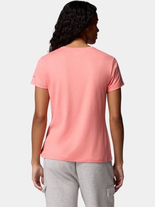 Columbia Sloan Ridge Graphic Short Sleeve Tee női rövid ujjú póló piros színben 4