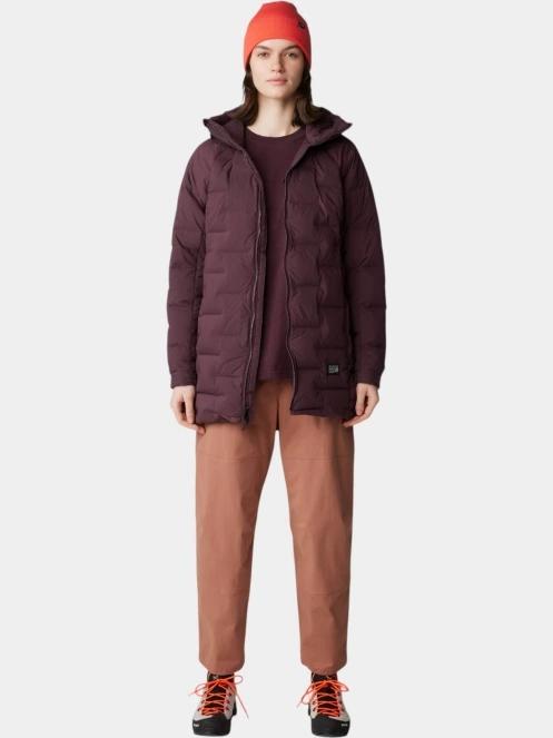 Mountain Hardwear Stretchdown Parka női pehelykabát bordó színben 5