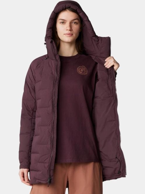 Mountain Hardwear Stretchdown Parka női pehelykabát bordó színben 6