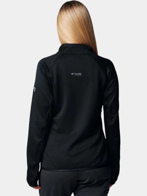 Columbia Triple Canyon Grid Fleece Full Zip női polár pulóver fekete színben 4