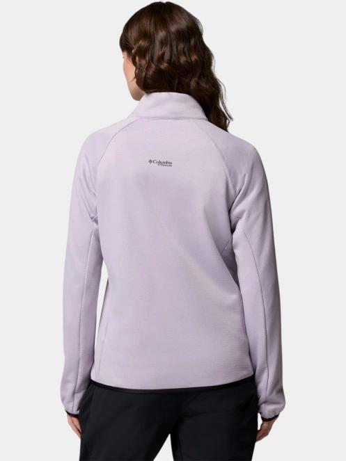 Columbia Triple Canyon Grid Fleece Full Zip női polár pulóver lila színben 4